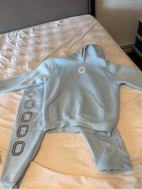Kids Light Blue Hoodie and Sweatpants Set